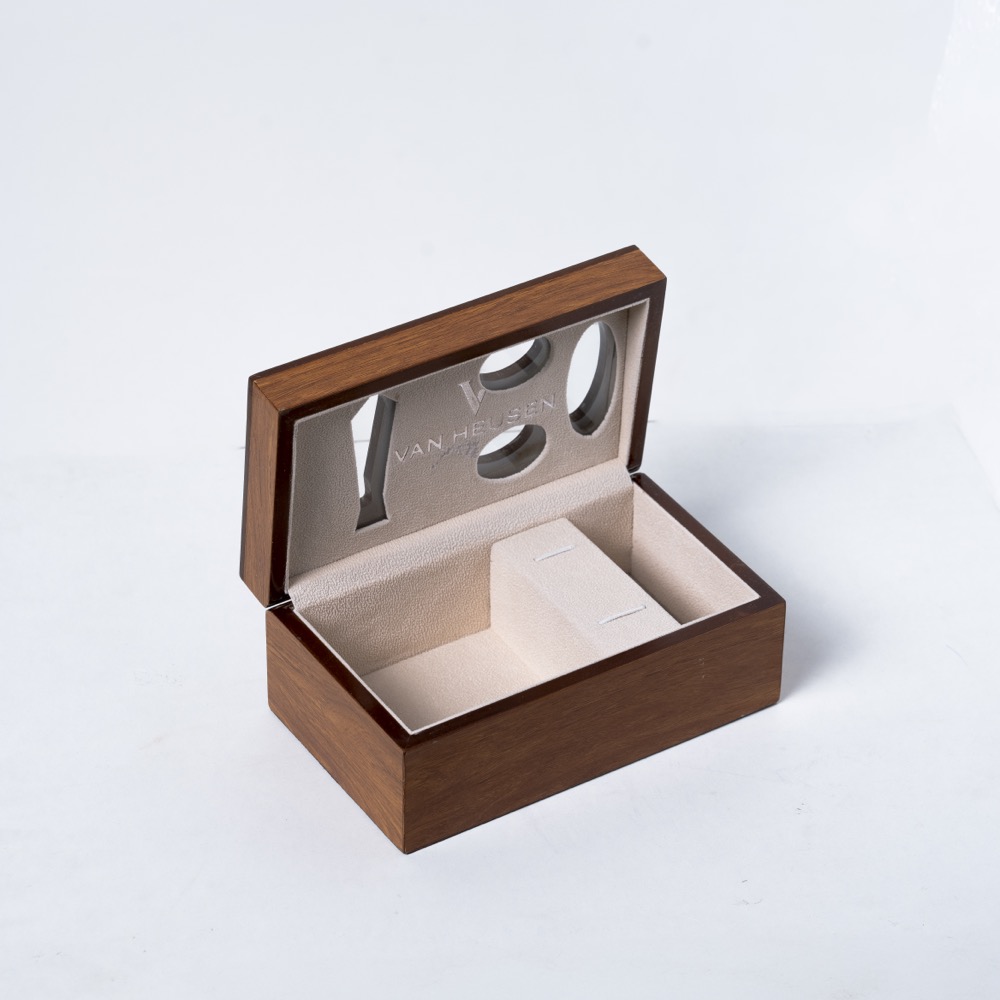 mdf wooden jewellry box peacock printed inside