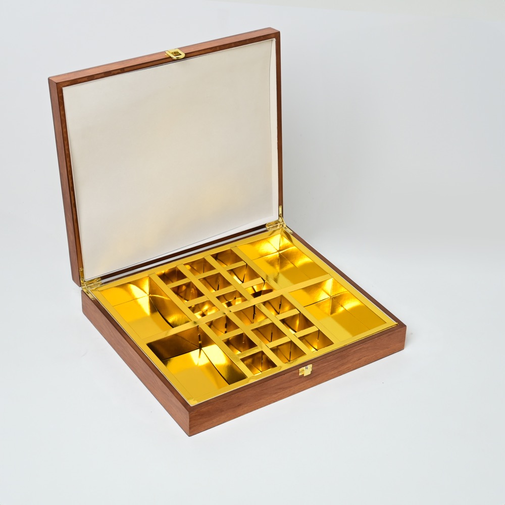 custom shaped wooden jewellry box with LED lights