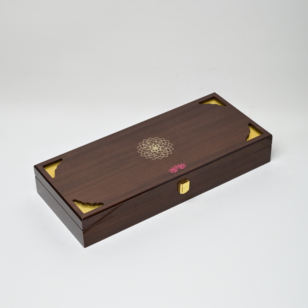 wooden jewellery box set for necklace and bangles and eardrops