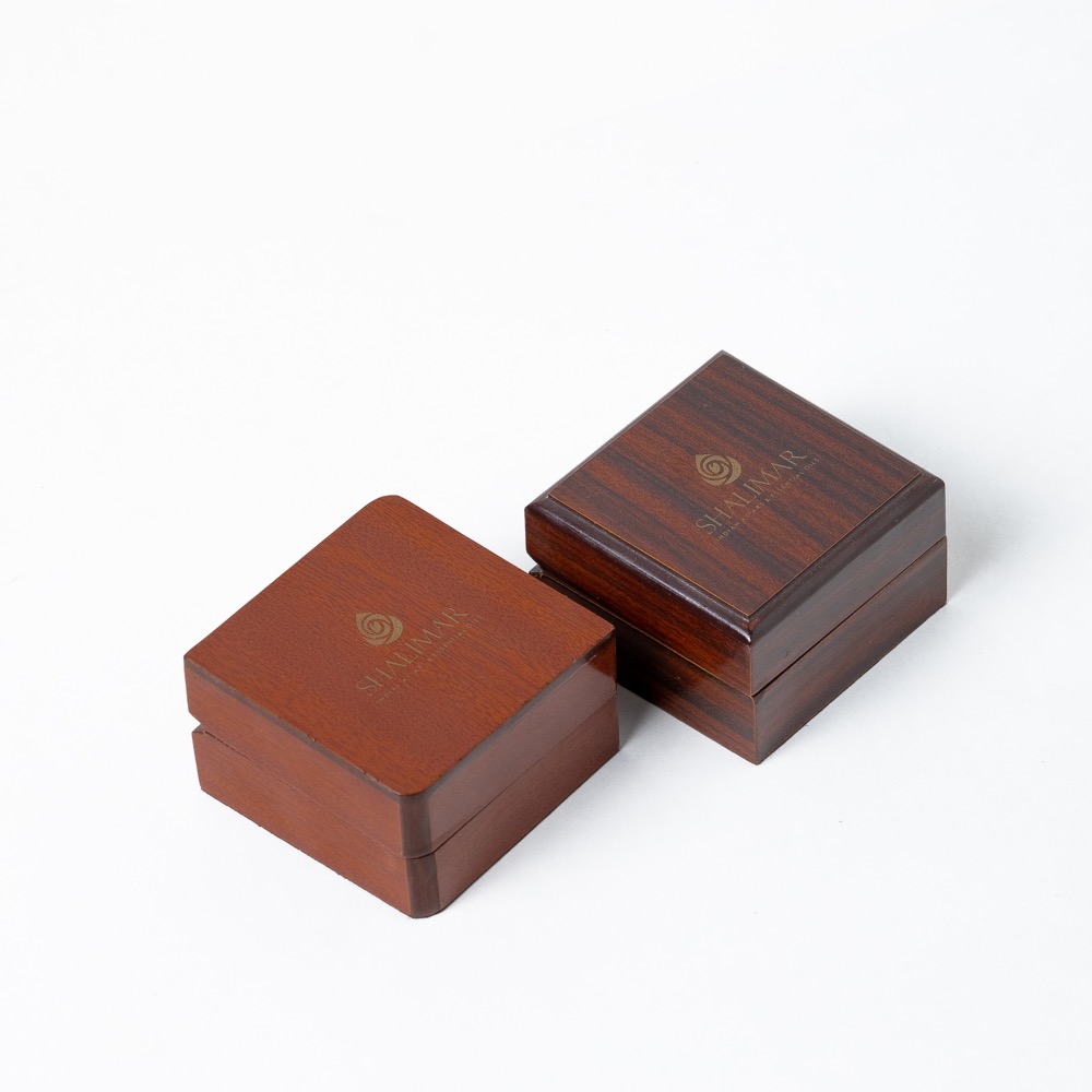 custom shaped wooden jewellry box with LED lights 