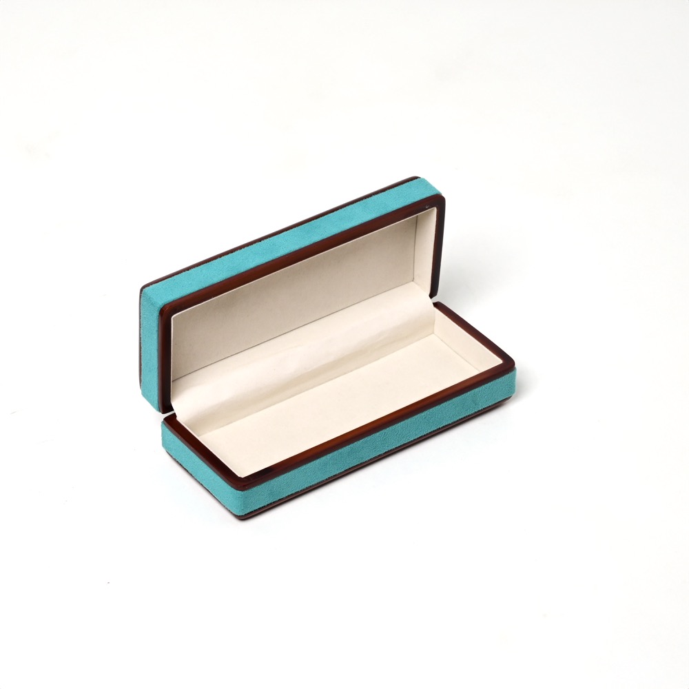 custom shaped wooden jewellery box opened